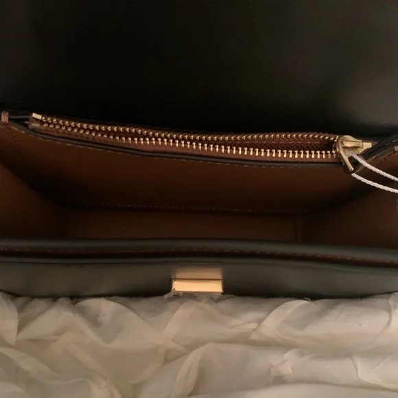 Tory Burch Black Crossbody with Gold Logo - Picture 4 of 5